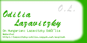 odilia lazavitzky business card